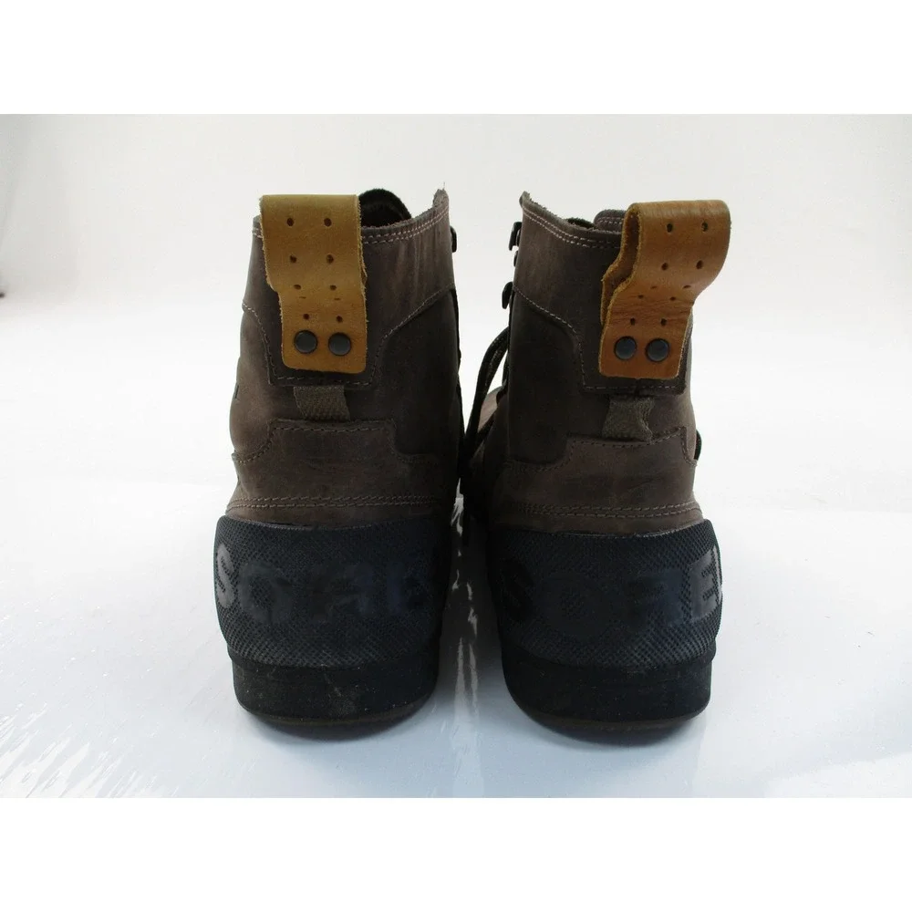 Sorel Ankeny Boots Men 12 Brown Waterproof Leather Utility Hiking NM2100-256